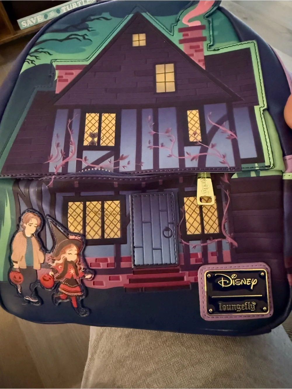Loungefly Disney Hocus Pocus Sanderson Sisters House Glow In The Dark Mini BP